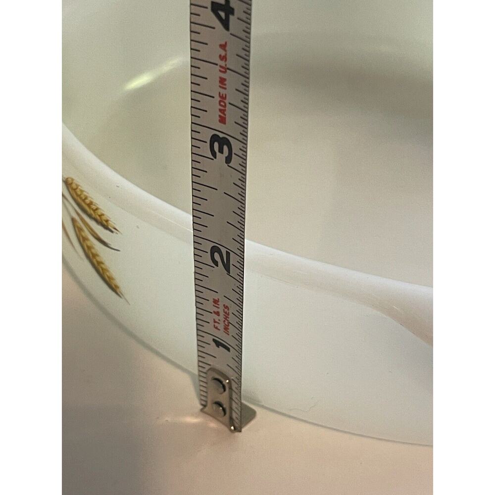 Vintage Fire King #450, "Wheat Pattern" 8 Inch Round Cake Casserole Baking Dish - Picture 7 of 7